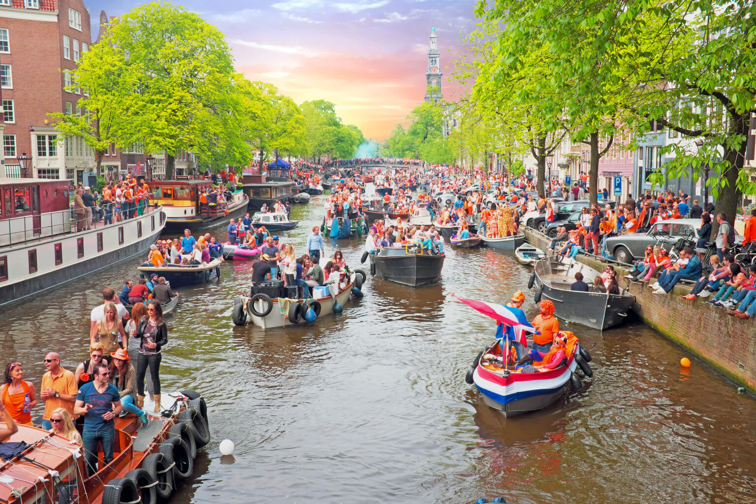 Fête du Roi à Amsterdam Canals of Amsterdam